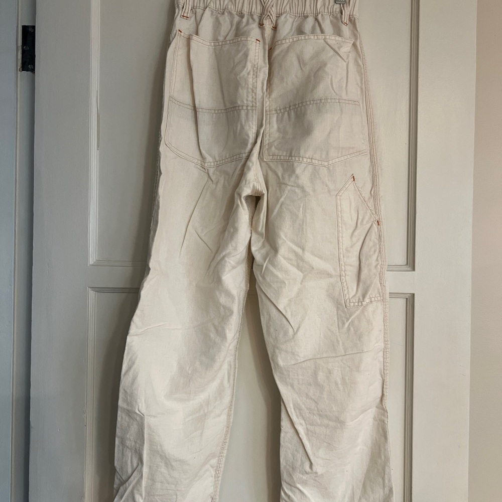 Women's Cream Straight Leg Pants